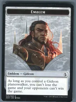 Amonkhet Emblem - Gideon of the Trials #25 Magic the Gathering MGT - Image 1