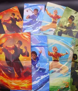 MTG AVATAR THE LAST AIRBENDER ~ Trading Card Divider Set of 4 & 4 Mini Posters - Image 1
