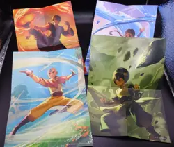 MTG AVATAR THE LAST AIRBENDER ~ Trading Card Divider Set of 4 & 4 Mini Posters - Image 4