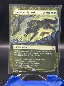 1x SHOWCASE UNNATURAL GROWTH - Commander - MTG - Magic the Gathering - Image 1