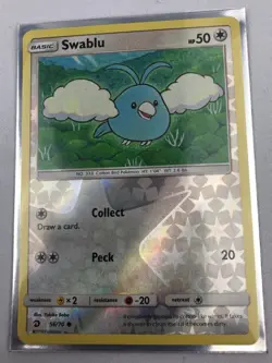 Pokemon TCG Swablu Dragon Majesty 56/70 Reverse Holo Common - Image 1