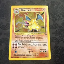 Pokemon TCG Charizard Base Set 2 4/130 Holo Unlimited Holo Rare With Swirl - Image 1