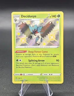 Decidueye SV003/SV122 Shining Fates Shiny Rare Vault Holo Pokemon 2021 TCG CLEAN - Image 1