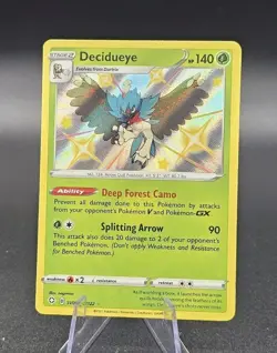 Decidueye SV003/SV122 Shining Fates Shiny Rare Vault Holo Pokemon 2021 TCG CLEAN - Image 2