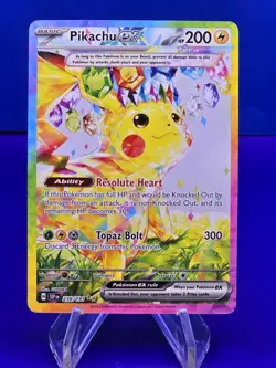 2024 Pokemon Pikachu ex TCG 238/191 Sv08 SIR Surging Sparks - Image 1