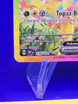 2024 Pokemon Pikachu ex TCG 238/191 Sv08 SIR Surging Sparks - Image 3