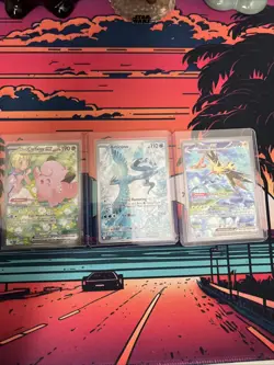 Pokemon TCG 3 Card Lot JTG Clefairy & Articuno + 151 Zapdos NM - Image 1