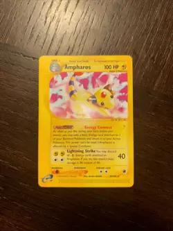 Ampharos Pokemon Card 100 HP Lightning Strike Holo Rare 2002 34/165 - Image 1