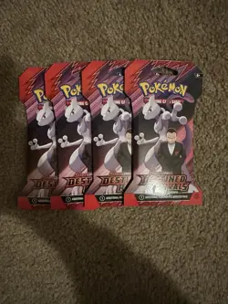 Pokemon Destined Rivals Sleeved Booster Packs Set of 4 - Image 1