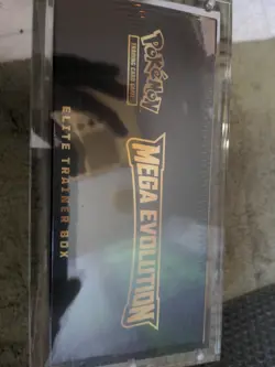 Pokemon TCG Elite Trainer Box Mega Evolution Sealed New In Acrylic Case - Image 4