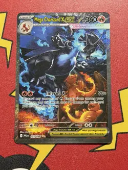 Mega Charizard X ex SIR 125/094 Phantasmal Flames Pokemon TCG Pack Fresh NM - M - Image 1