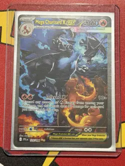 Mega Charizard X ex SIR 125/094 Phantasmal Flames Pokemon TCG Pack Fresh NM - M - Image 3