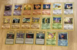 1999 Vintage Pokemon TCG - Base Shadowless Card Lot of 20 - WOTC LP/MP - Image 2