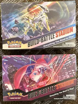 (2) Brand New Sealed Pokemon TCG Sword & Shield Build And Battle Stadium Boxes - Image 1