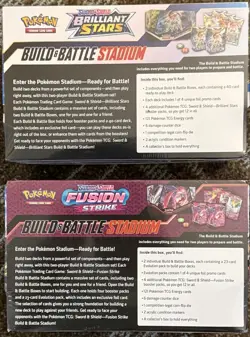 (2) Brand New Sealed Pokemon TCG Sword & Shield Build And Battle Stadium Boxes - Image 2