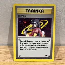 Sabrina Trainer 20/132 Holo Rare Gym Challenge WOTC Pokemon Card Near Mint - Image 1