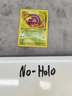 Ekans Pokemon Card 1st Edition Fossil Set 46/62 Common Spanish - Image 3