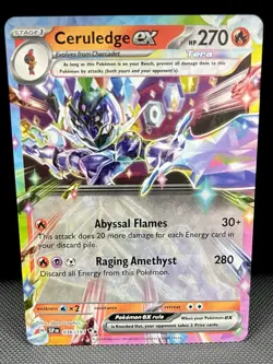 Ceruledge ex 036/191 Surging Sparks 2024 Holo Rare Pokemon Card TCG - Image 1