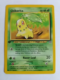 Pokemon TCG Chikorita 1st Edition Neo Genesis + Bayleef 1st Edition Neo Genesis - Image 4