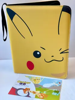 NEW~Pokemon Large Quality Binder (400+ Cards) Zipper Closure~w/Strap NICE! - Image 3