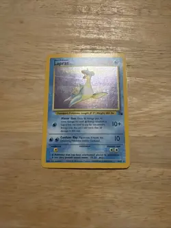 Pokemon TCG Lapras Fossil Holo Rare Card 10/62 - Image 2