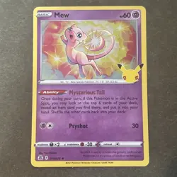 Mew 011/025 Celebrations Holo Pokemon TCG - Image 1