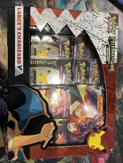 celebrations 25th anniversary lance's charizard V box factory Sealed pokemon - Image 1