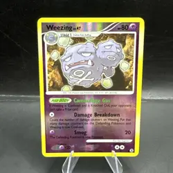 Pokemon TCG WEEZING 87/111 RISING RIVALS 2009 Reverse Holo LP - Image 1