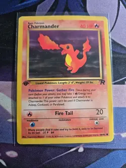 2000 Pokemon Team Rocket 1st Edition #50/82 Charmander - Image 1
