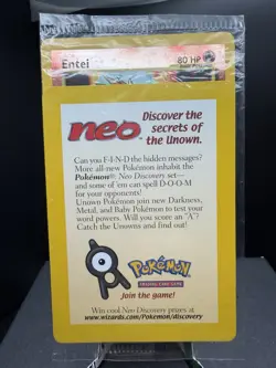 Pokemon TCG WOTC Entei 34 Movie Black Star Promo Reverse Holo Sealed NM! - Image 1