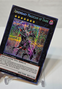 Legendary Magician of Dark WSUP-EN052 Prismatic Secret Rare 1st Ed Yugioh 7955 - Image 3