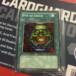 Yu-Gi-Oh Pot Of Greed SD1-EN015! Common Unlimited Near Mint! - Image 1