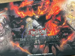 Yu Gi Oh! Official The Chronicles Deck The Fallen & Virtuous Playmat 2025 - Image 2