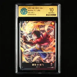 CCG GemMint 10 2024 ONE PIECE CHN .TCG Card ST14-001 L Monkey D. Luffy - Image 1