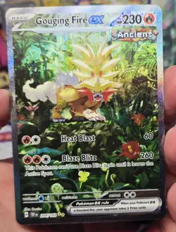 Gouging Fire EX 204/162SV05: Temporal Forces Holo Card Special Illustration Rare - Image 1