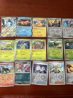 Pokemon TCG SVI Scarlet & Violet Base 20 Card Bundle Holo Rare Binder Collection - Image 1