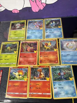 Pokemon Celebrations Holo Lot 10 Cards 25th Anniversary Stamp McDonald's Promo - Image 1