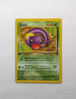 💎NM 1st First Edition Ekans #46/64 Fossil Set Pokemon Card 1999 WOTC TCG PSA - Image 2