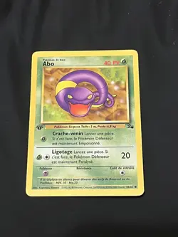 Pokemon Card - Ekans (French) Fossil 1st Edition French 46/62 Missprint - Image 1