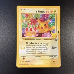Mint Pokemon Birthday Pikachu Trading Card #24 Celebrations Classic Collection - Image 1