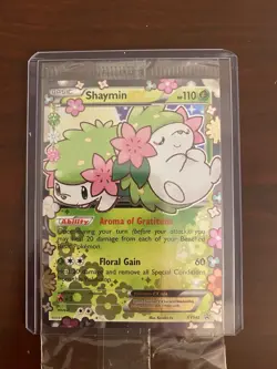 Pokemon TCG Shaymin-EX XY Black Star Promos Holo Card XY148 - Image 1