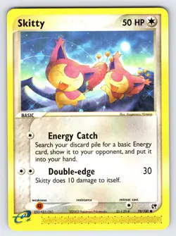 Skitty 79/100 2003 EX Sandstorm Pokemon Card TCG Nintendo e-Series Common - Nm - Image 1