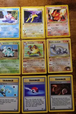 Pokemon 1st Edition Card lot of 15 Raikou 22/64 Neo, Jungle, Pokemon Cards MP-LP - Image 3