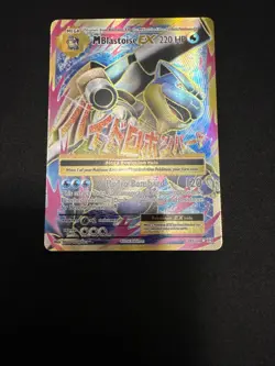 Pokemon TCG Mega M Blastoise EX Evolutions Full Art Ultra Rare Holo Card 102/108 - Image 1