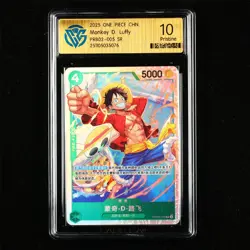CCG PRISTINE 10 2024 ONE PIECE CHN .TCG Card PRB02-005 SR Monkey D. Luffy - Image 1