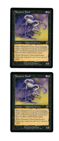 2x Mesmeric Fiend - Torment - Magic The Gathering M/NM (Never Played) - Image 1