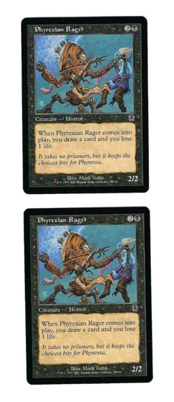 2x Phyrexian Rager - Apocalypse - Magic The Gathering NM/M (Never Played) - Image 1