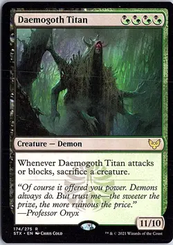 Daemogoth Titan R Strixhaven: School of Mages 174 LP MTG - Image 1