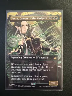 Savra, Queen of the Golgari (Anime Borderless) Ravnica Remastered Regular - Image 1