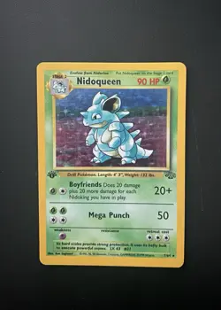 Pokemon TCG Nidoqueen Jungle Holo First Edition 7/64 - Image 1